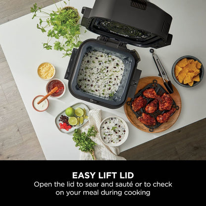 Ninja Speedi lift-up lid for searing and sautéing