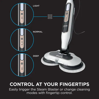Shark Steam & Scrub Light Normal Deep settings and Steam Blaster trigger